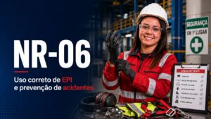 Trabalhadores utilizando corretamente equipamentos de proteção individual